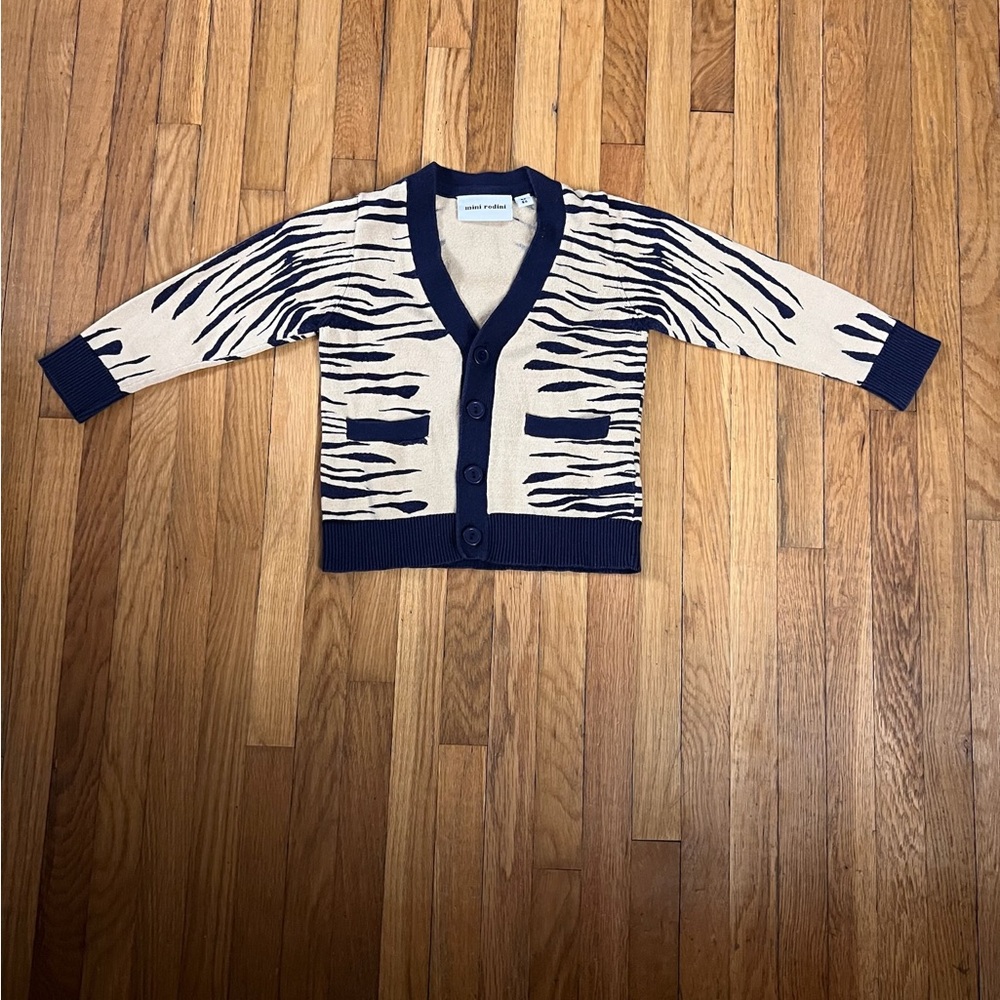 Mini Rodini 80/86 (9-18M) Stripey Cardigan